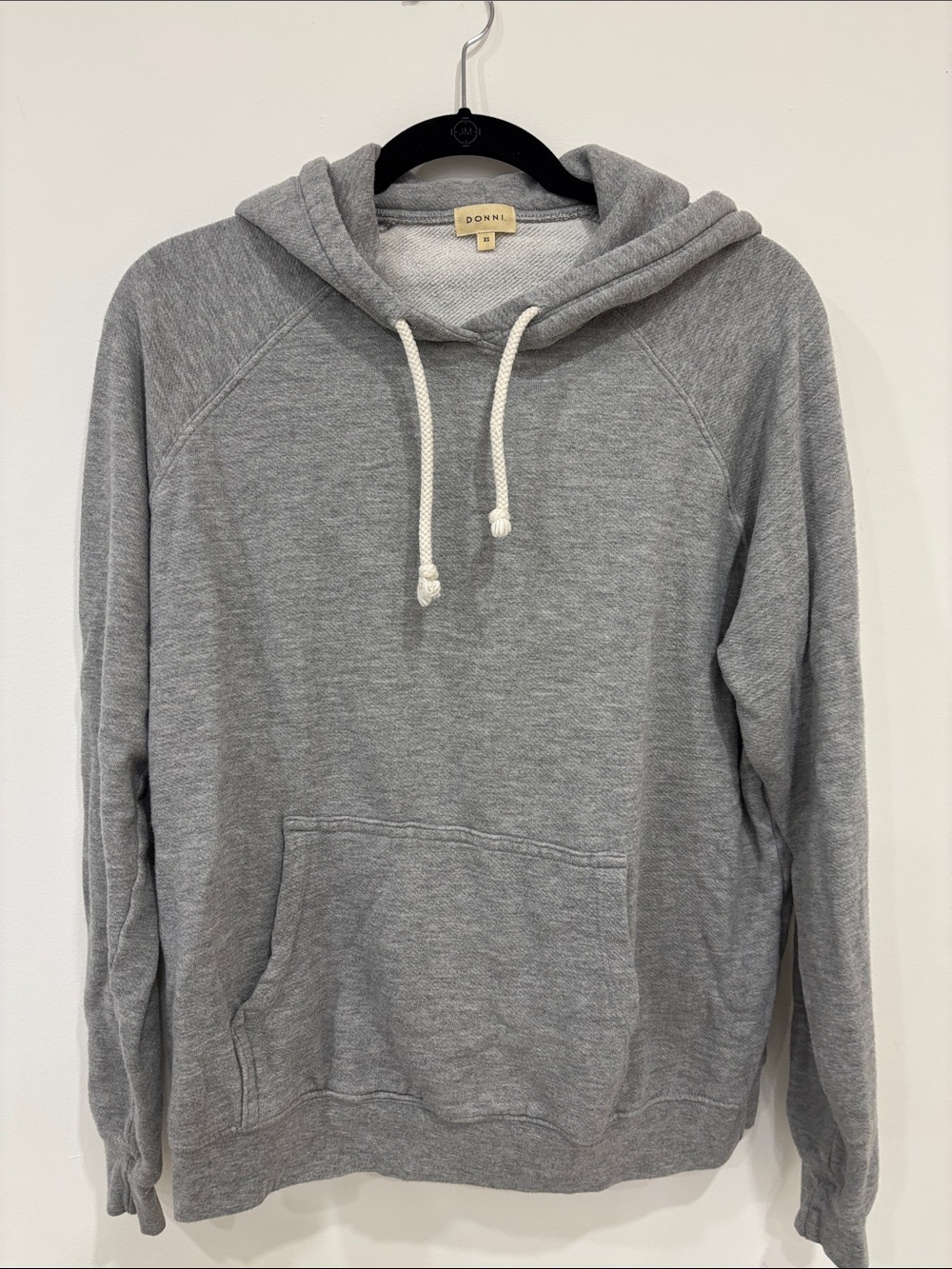 Donni Grey Pullover Hoodie Sweatshirt